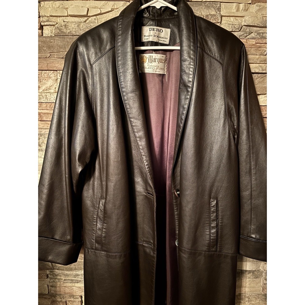 Vintage Leather Blazer Style Jacket Roco De Amelia‎ Women's Large